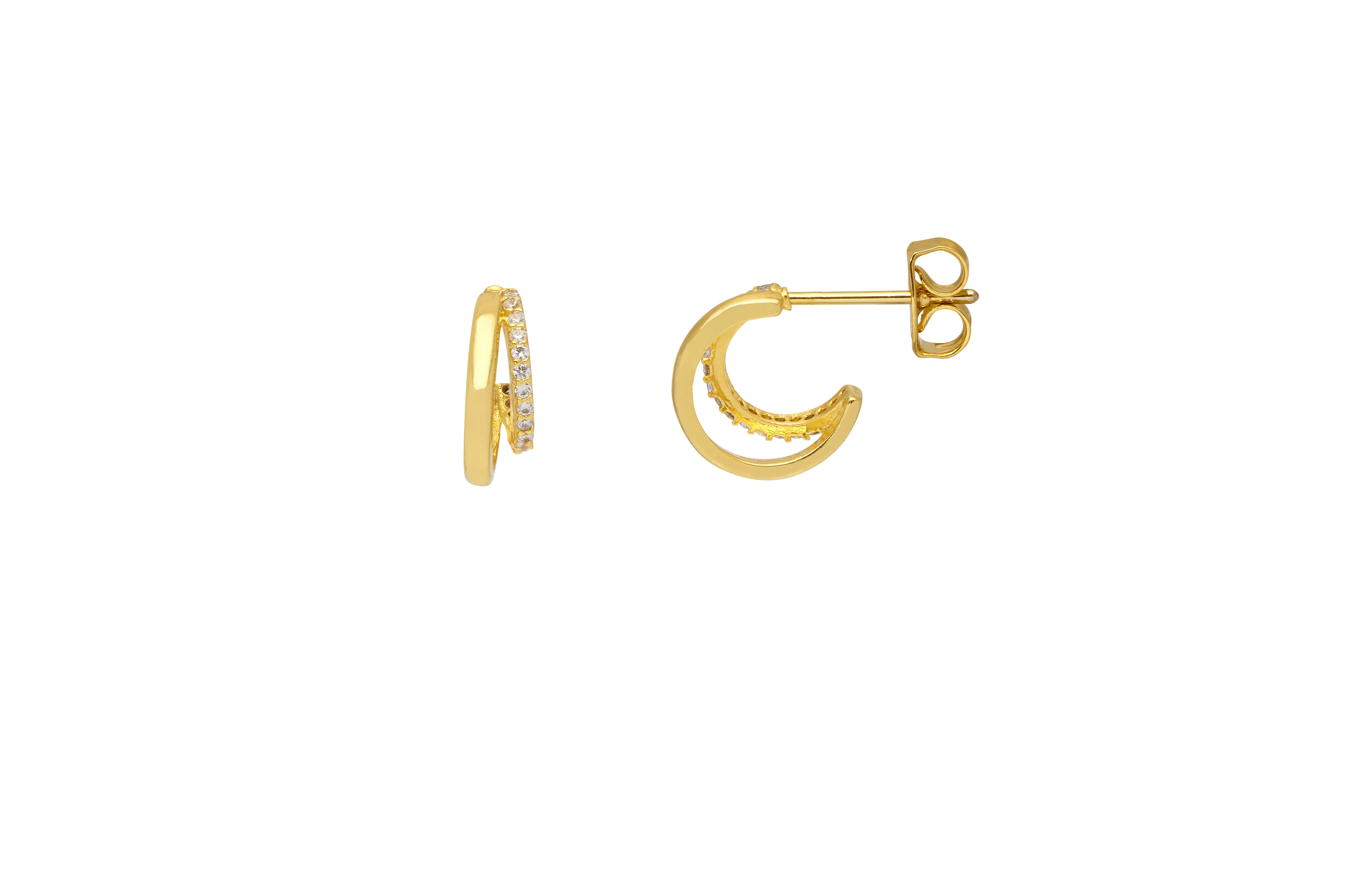 Pave Curl Hoops - Image 3