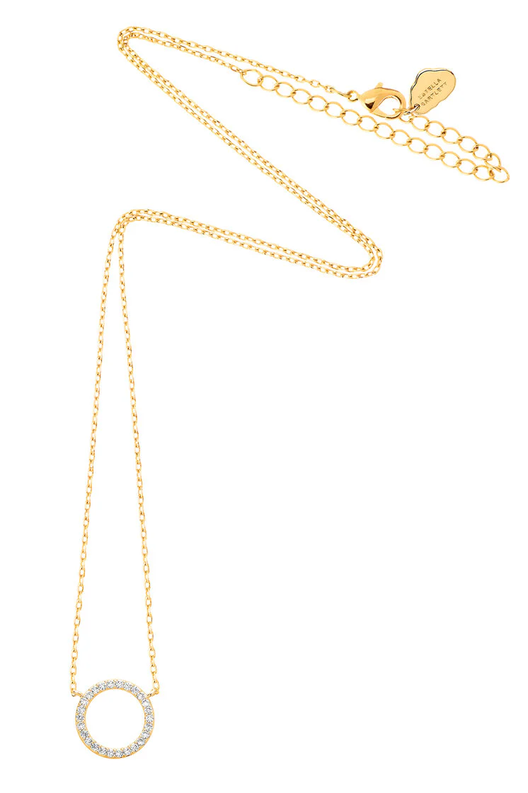 Circle CZ Necklace - Image 7