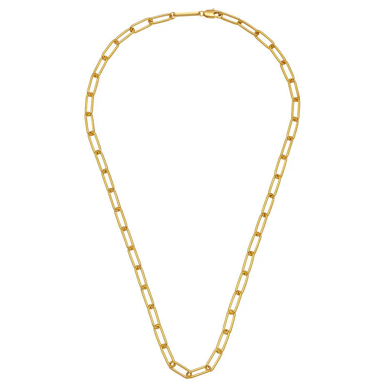 Paperclip Link Chain Necklace - Image 8