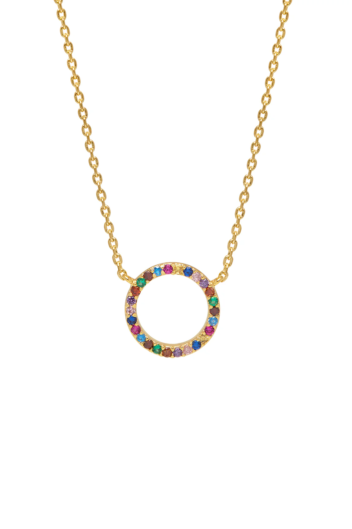 Rainbow Circle Necklace - Image 3